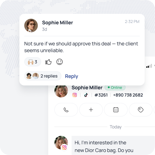 Unified inbox mockup