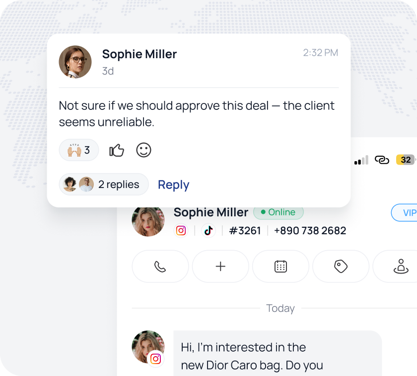 Unified inbox mockup