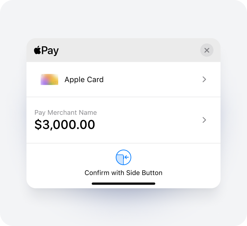 Payments mockup